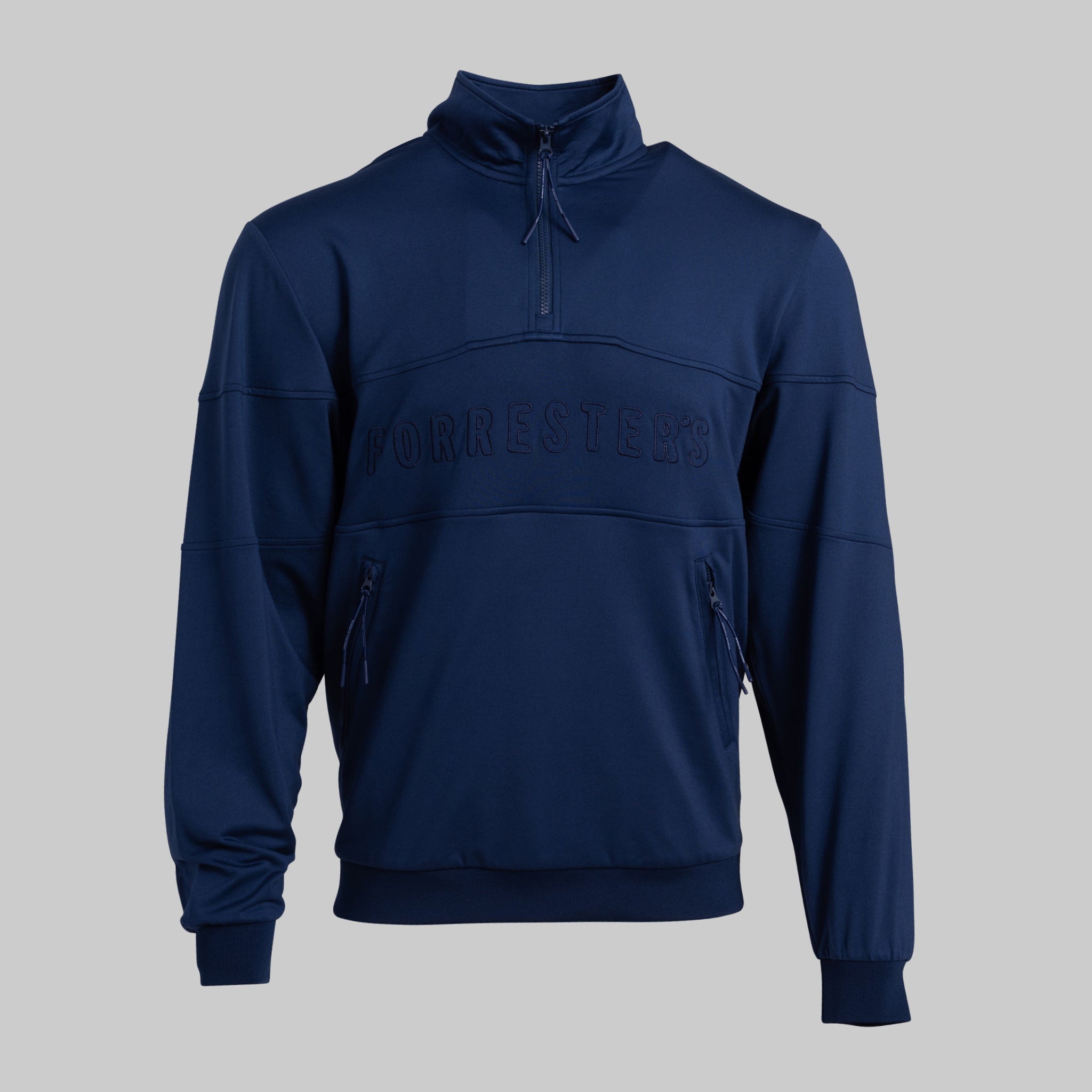 French Terry Quarter Zip - Pageant Blue