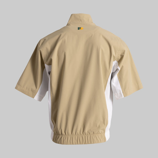 Short Sleeve Wind Pullover - Sand/Snow White